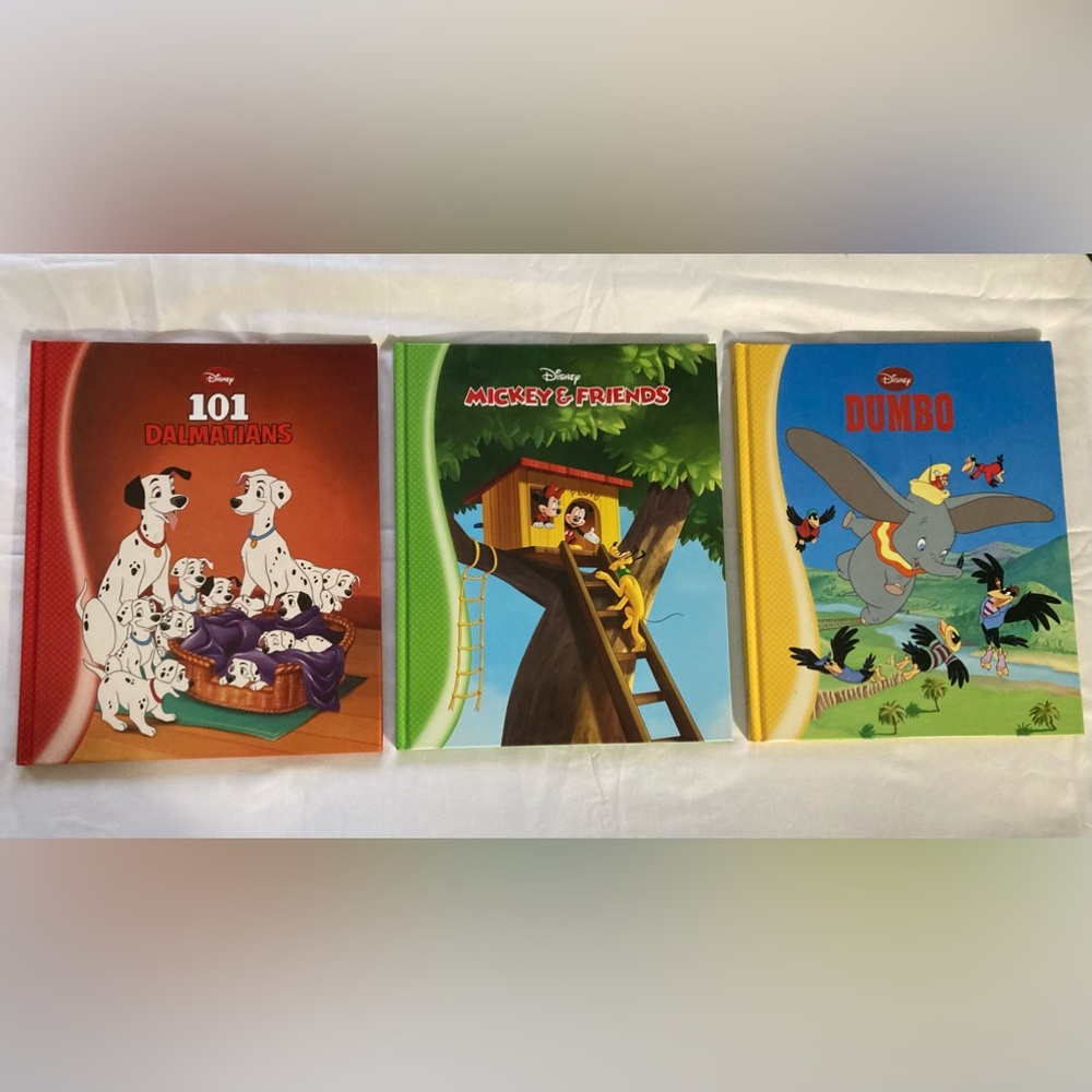 Disney! 3 Story Books: 101 Dalmatian Mickey & Friends, And Dumbo!